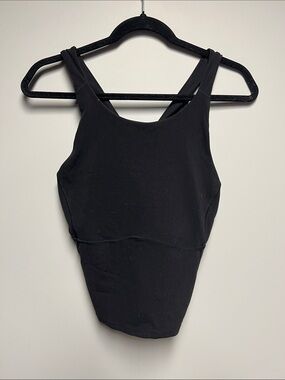 lululemon athletica Black Scoop-Neck Support Tank